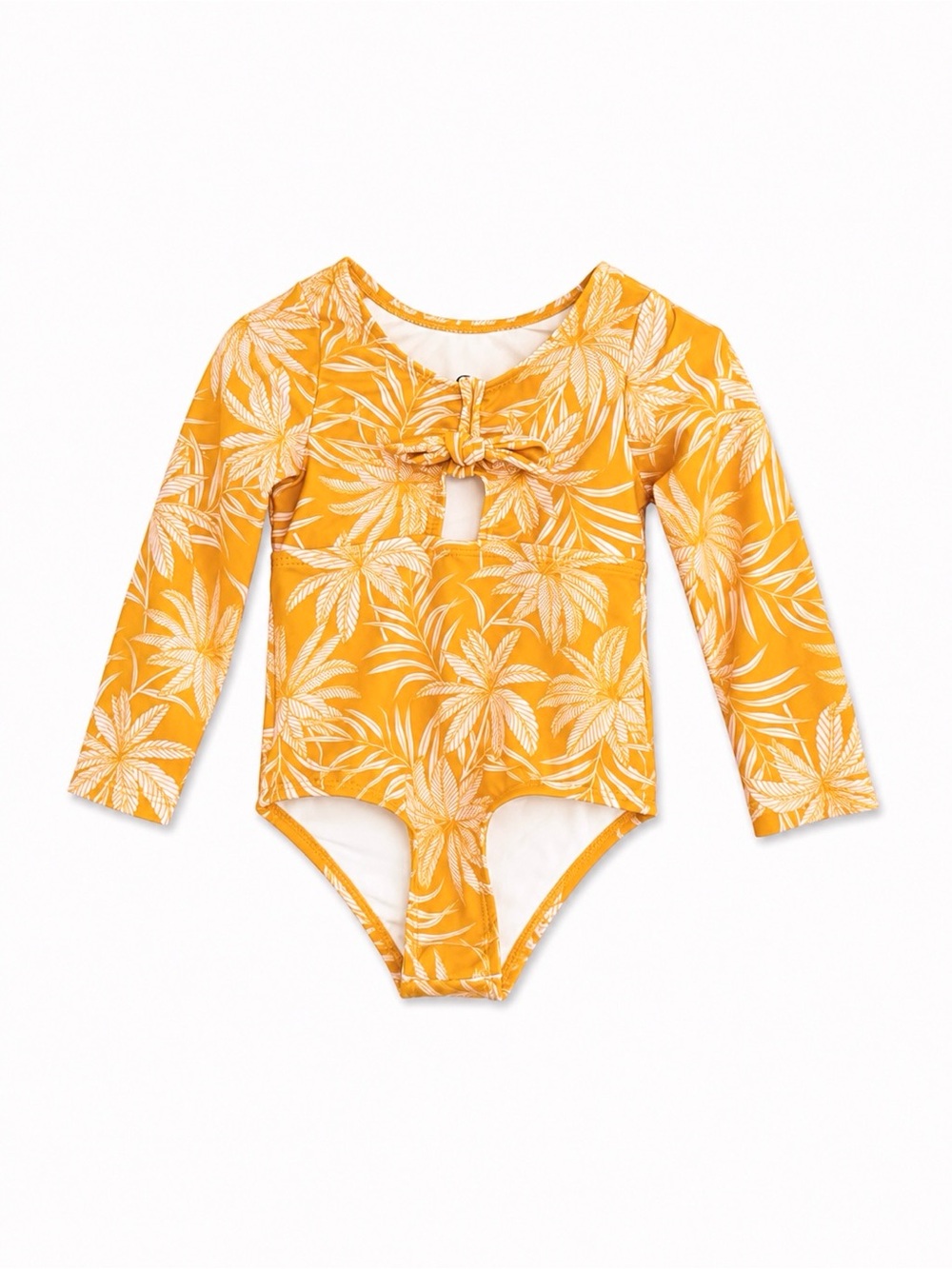 Jessica Simpson Baby Girls 18M Tropical Palm Print Long Sleeve Swimsuit